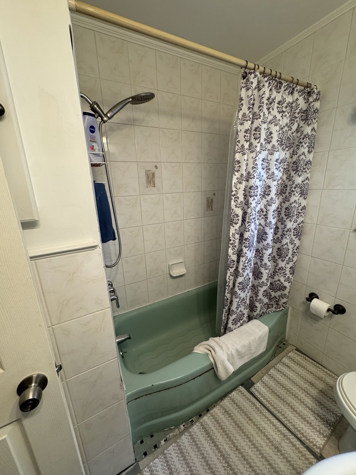 Bathroom with tub and shower remodel